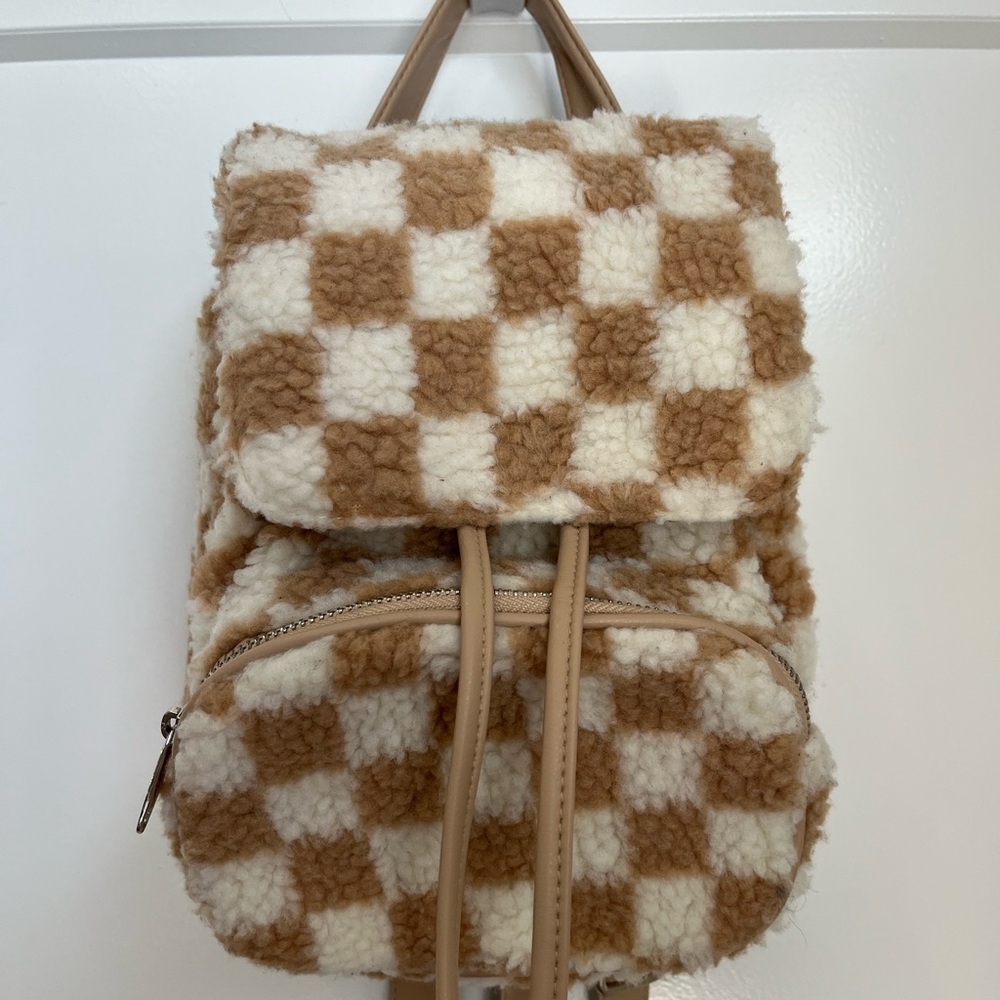 Checkered backpack